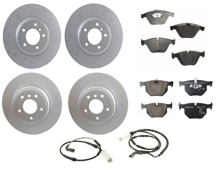 BMW Brake Kit - Pads and Rotors Front &  Rear (348mm/336mm)